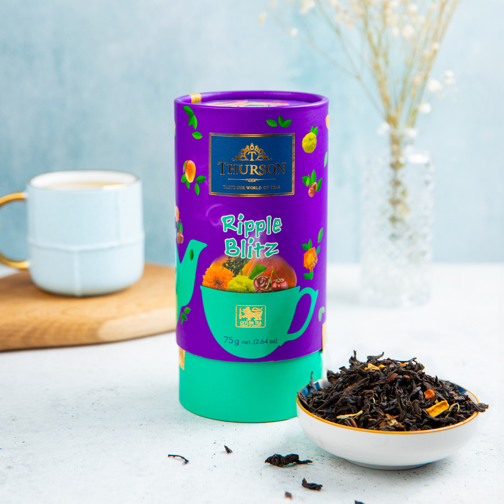 Изображение товара Чай Черный Thurson Ripple Blitz с Манго и Ароматом Вишни 75г