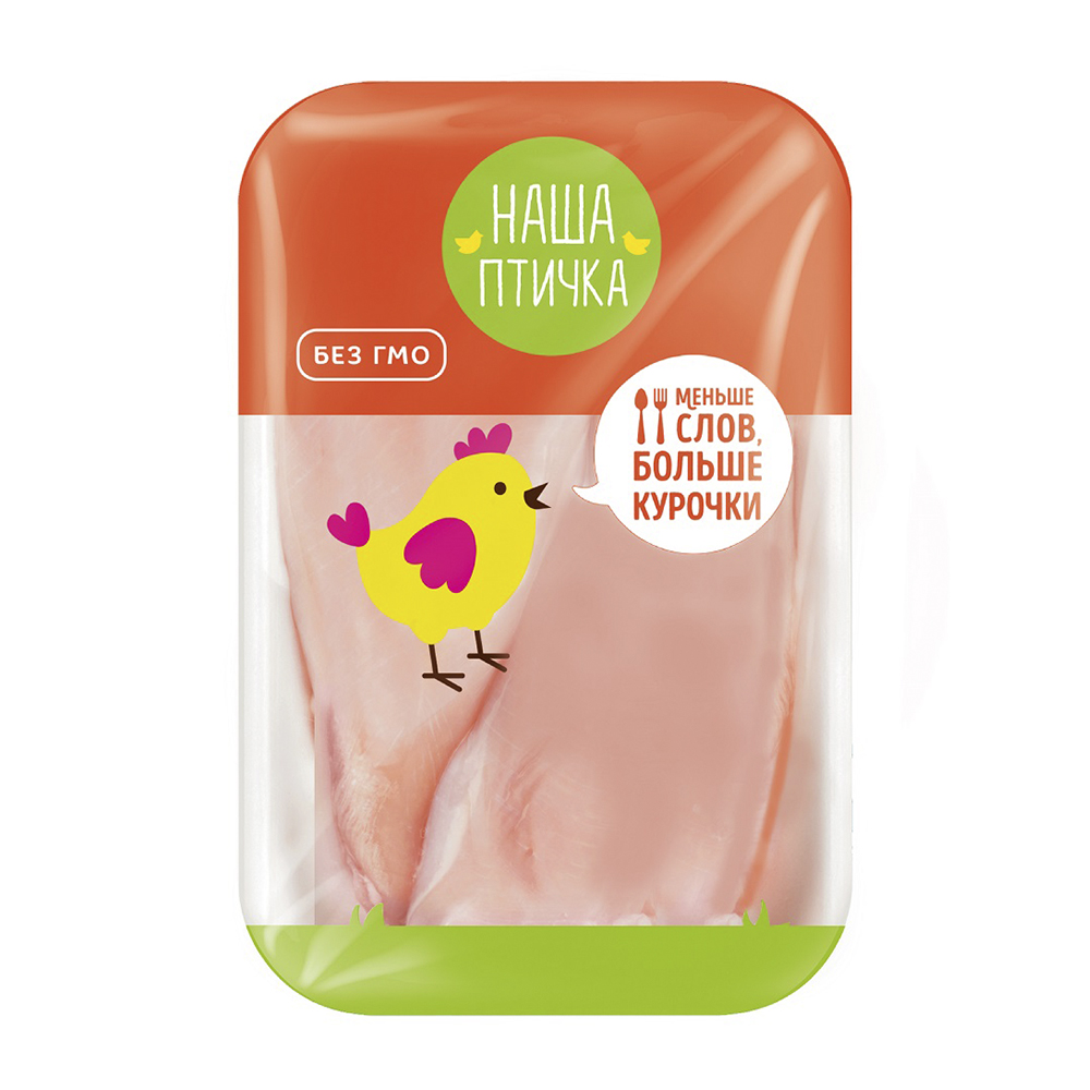 Изображение товара Филе Грудки Цыпленка Бройлера Наша Птичка Охлажденное Лоток