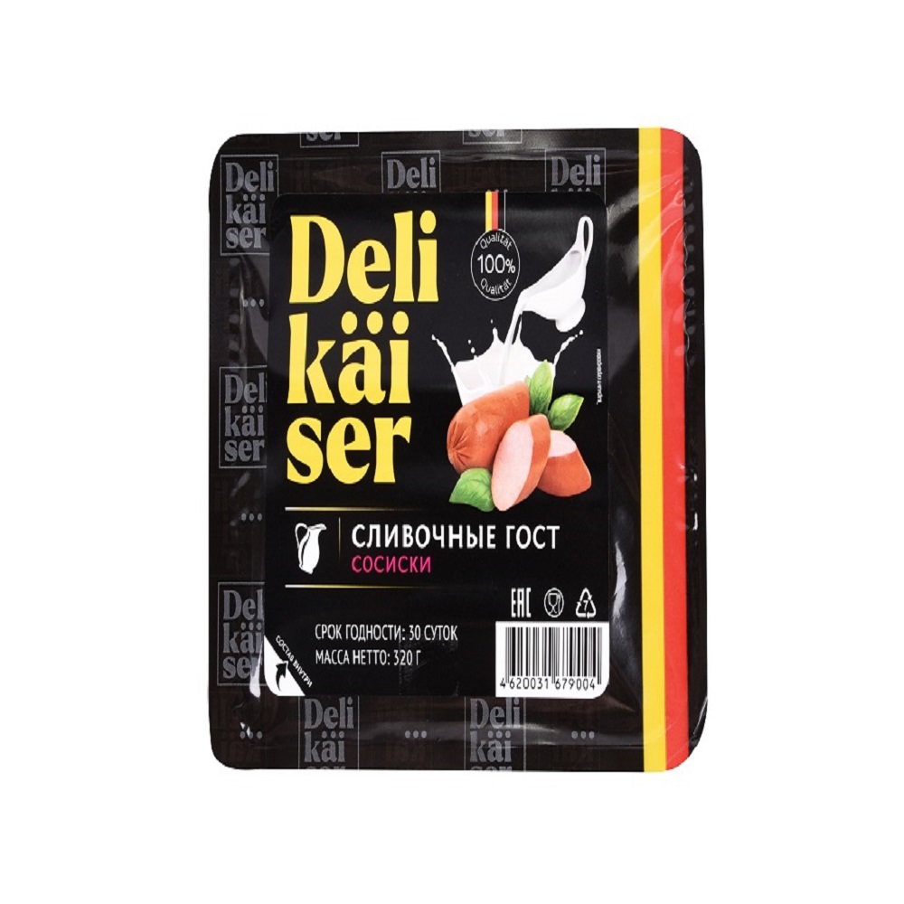 Изображение товара Delikaiser Сливочные сосиски 320 г