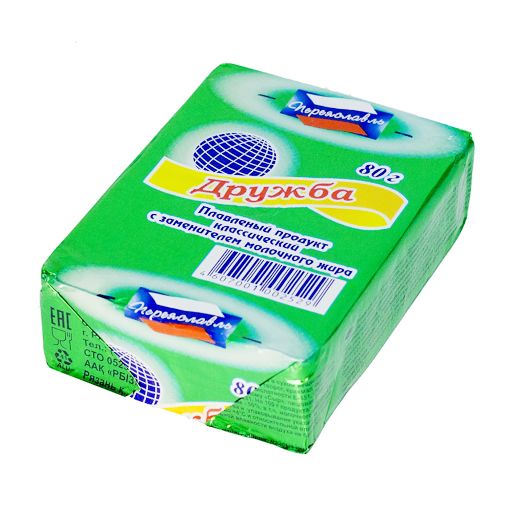 Изображение товара Продукт Плавленый Переяславль Дружба 25% 80г