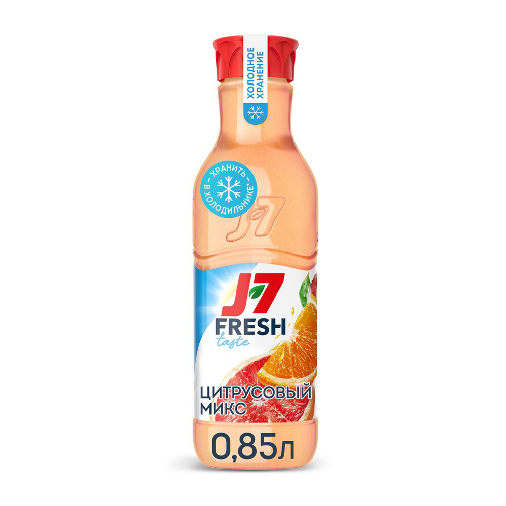 Изображение товара Сок J7 Fresh Taste Цитрусовый Микс с Мякотью 0,85л пэт