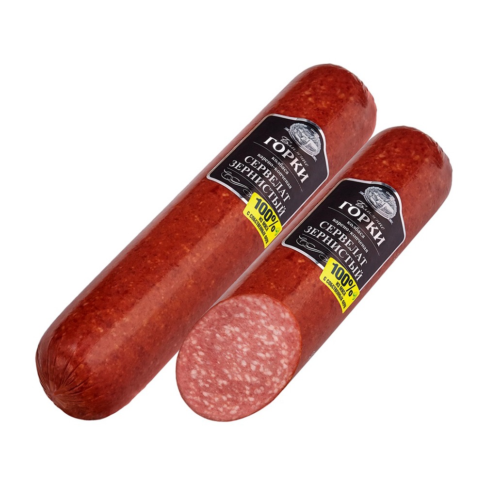 Изображение товара Сервелат Варено-Копченый Ближние Горки Зернистый