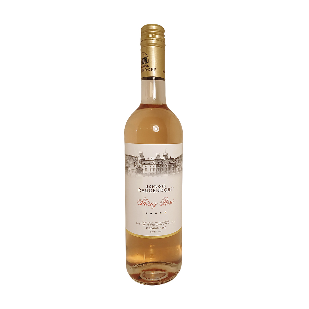 Изображение товара Вино Шираз Розе Розовое Полусладкое Безалкогольное 0,75л
