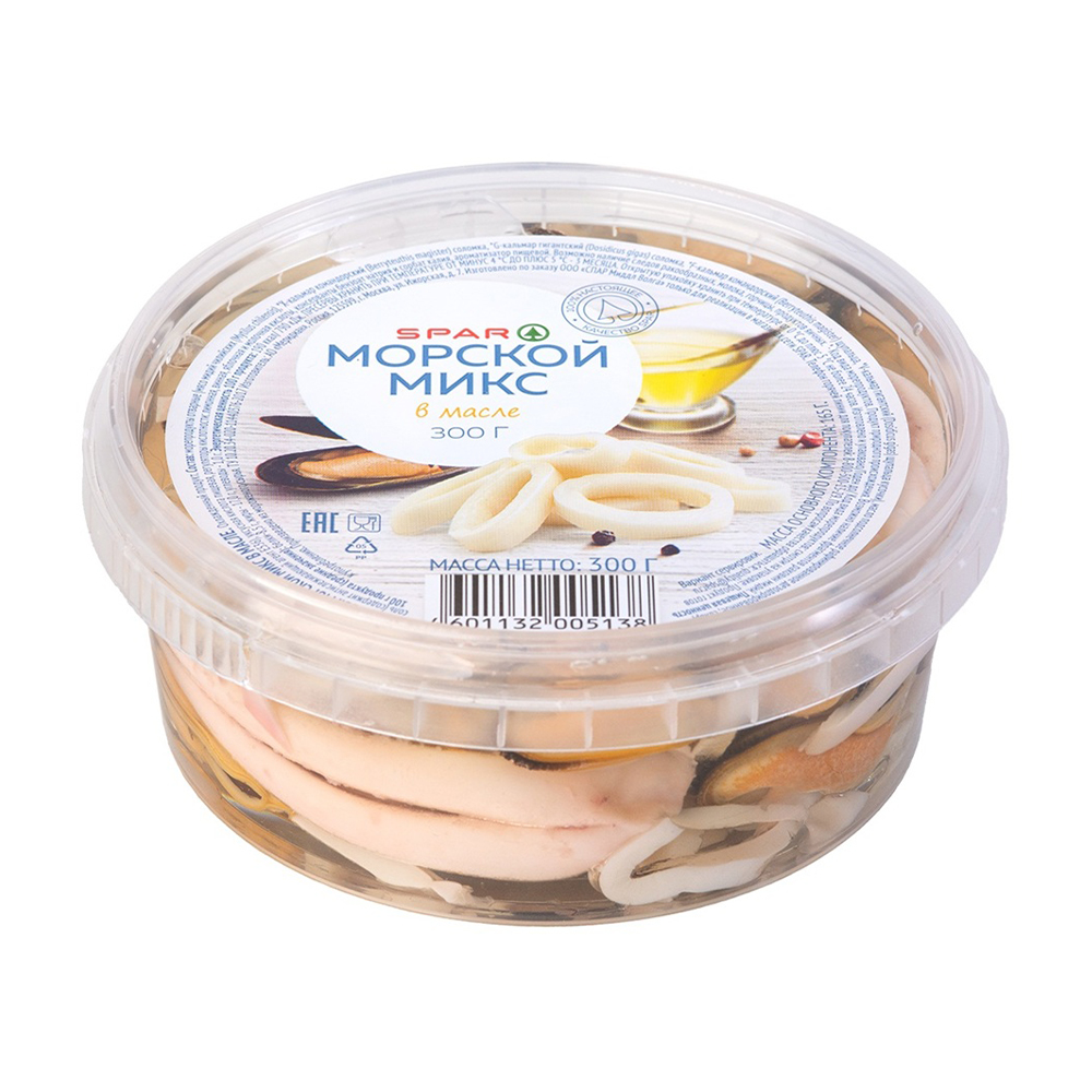 Изображение товара Морской Микс SPAR в Масле 300г