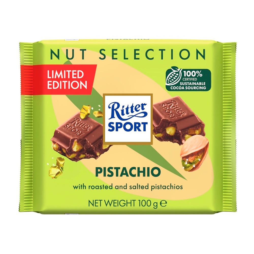 Изображение товара Шоколад Ritter Sport Молочный Фисташка 100г