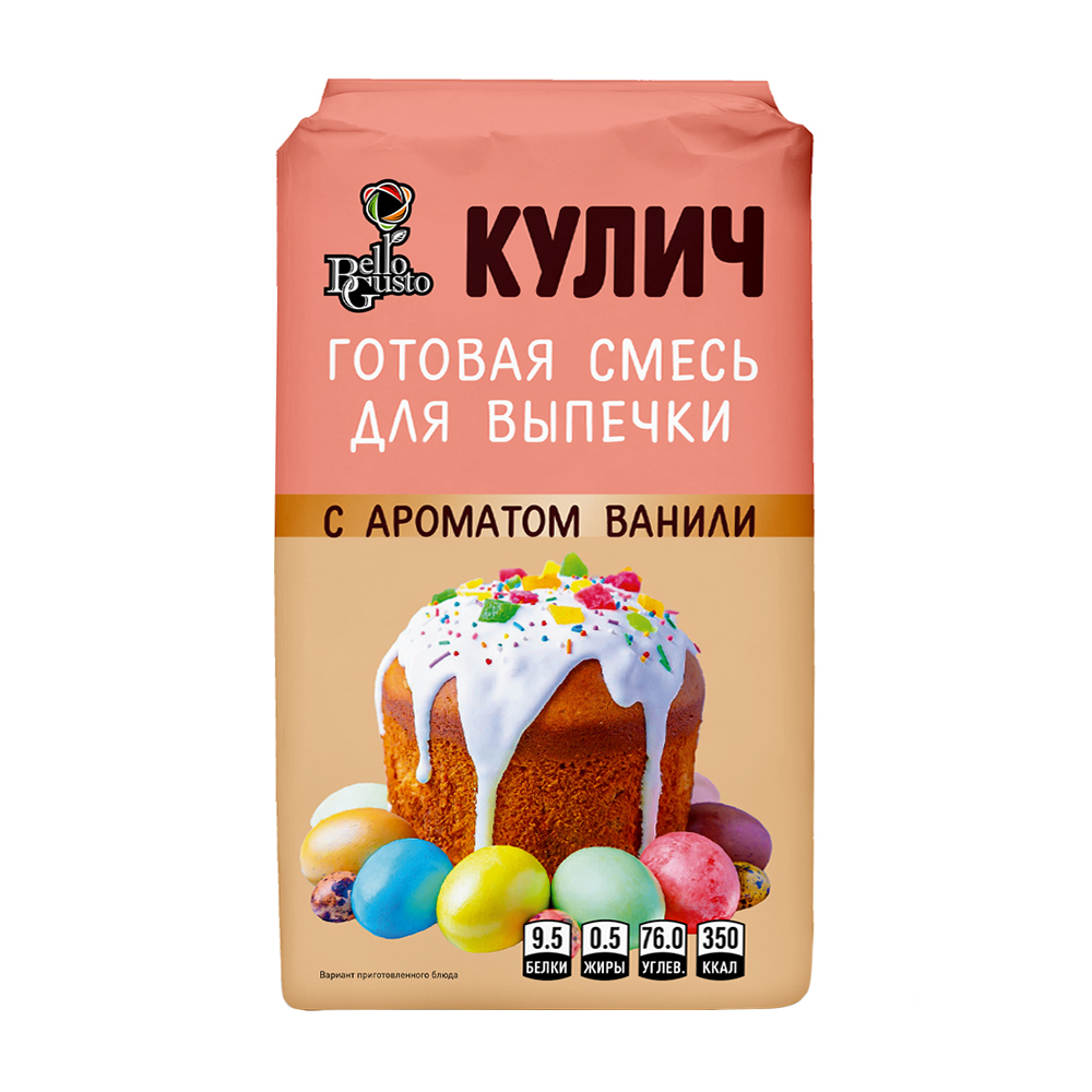 Изображение товара Смесь для Выпечки Bello Gusto Кулич с Ароматом Ванили 650г