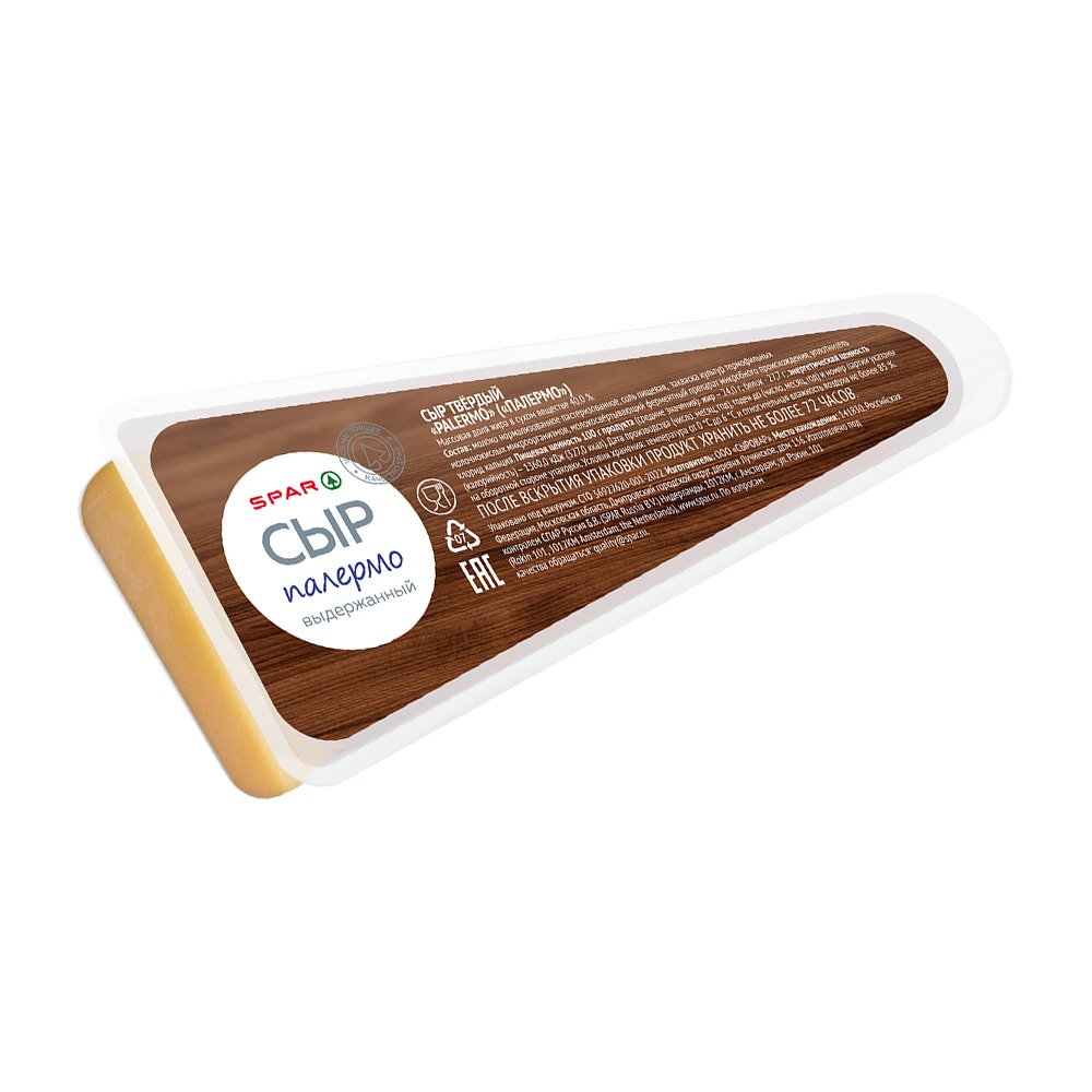 Изображение товара Сыр Твердый SPAR Палермо 40%