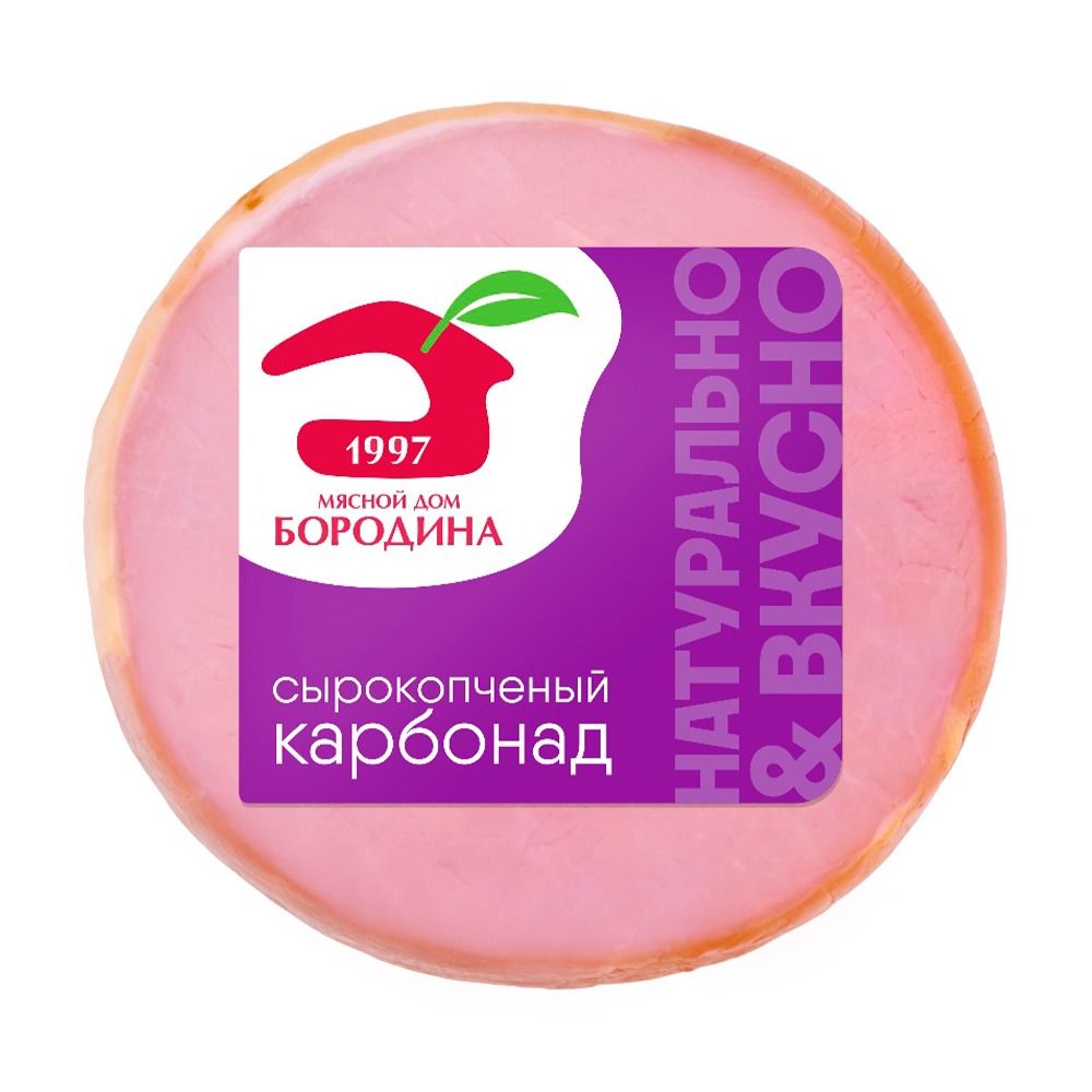 Изображение товара Карбонад Сырокопченый Мясной Дом Бородина 350г