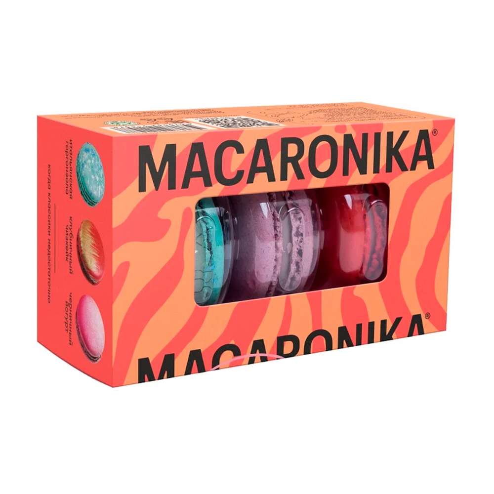 Изображение товара Набор Пирожных Макарон Macaronika Гурме 3*16г