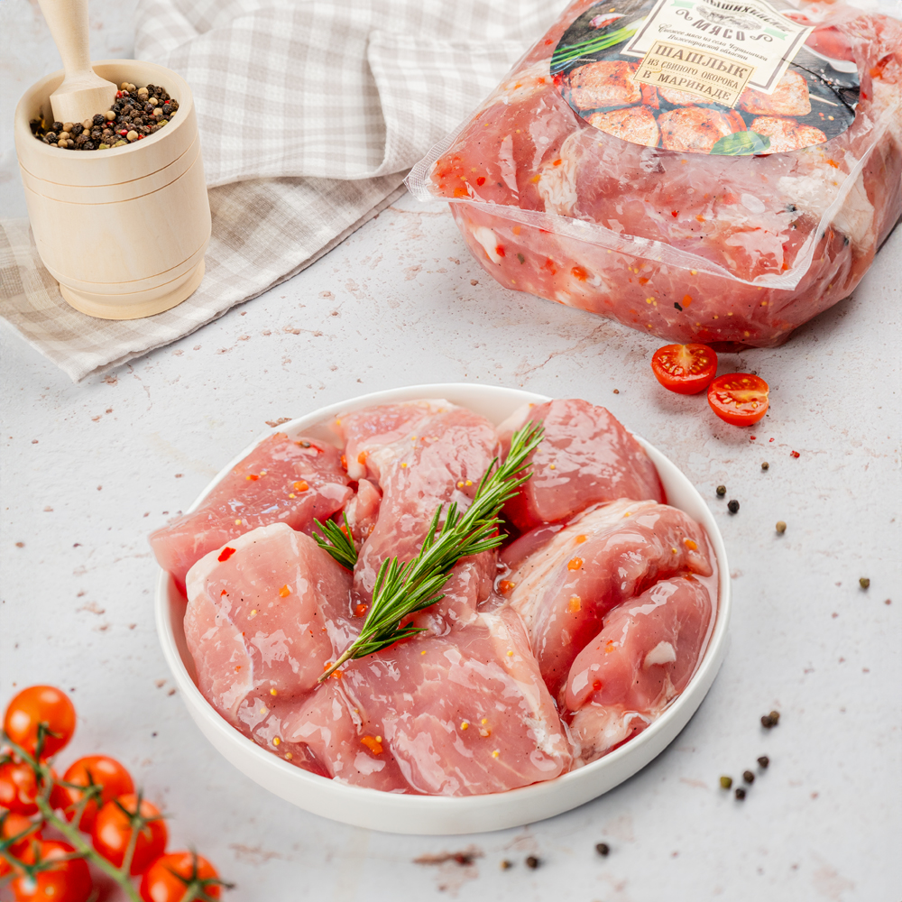 Изображение товара Шашлык из Свиного Окорока Чернышихинское Мясо в/у