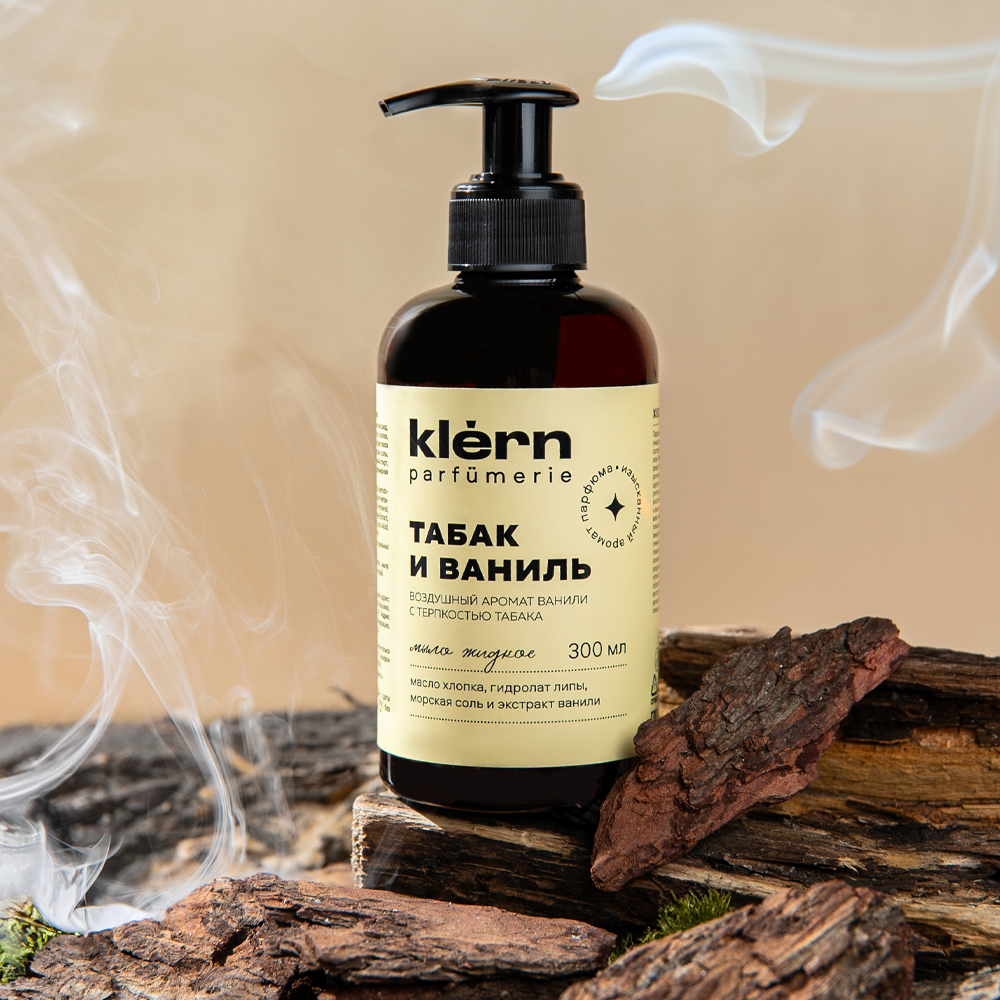 Изображение товара Жидкое Мыло Klern Parfumerie Табак Ваниль 300мл
