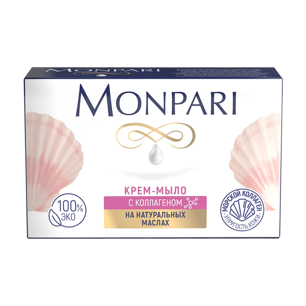 Изображение товара Крем-Мыло Твердое Monpari с Коллагеном 100г
