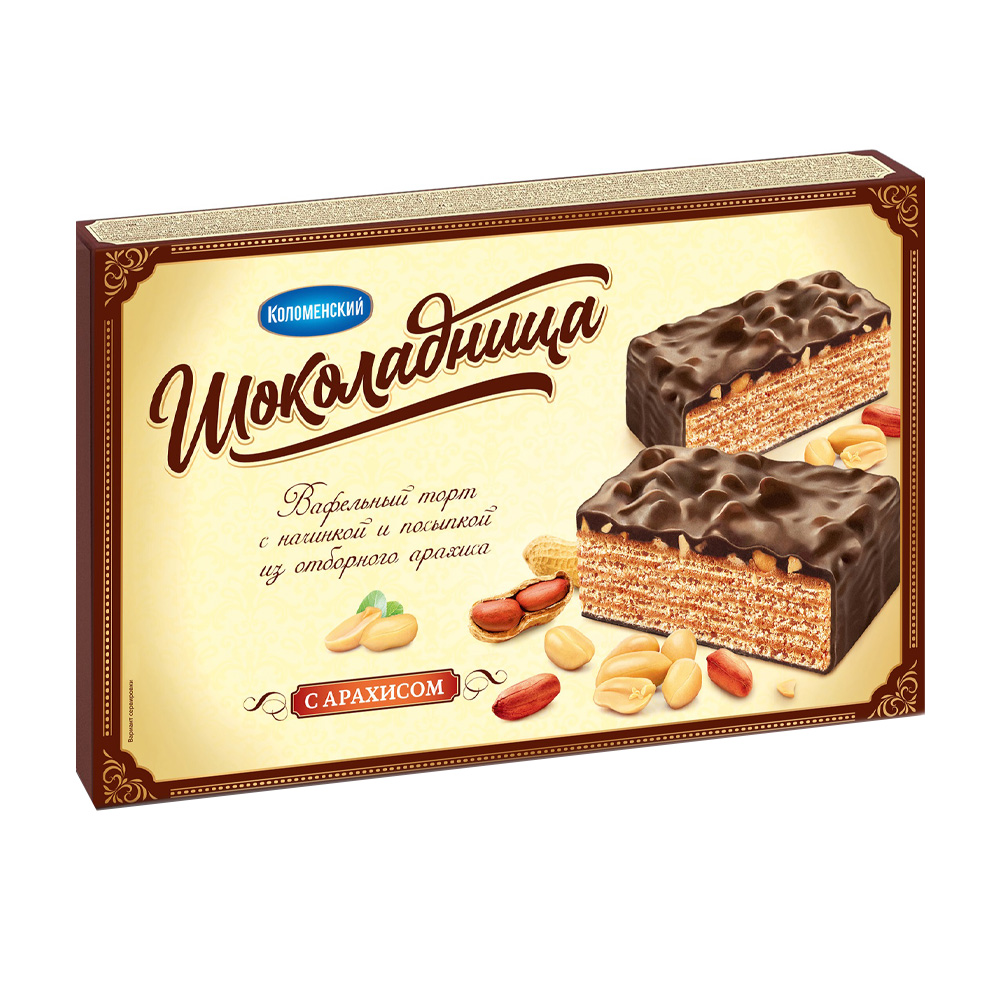 Изображение товара Торт Шоколадница Вафельный с Арахисом 400 г