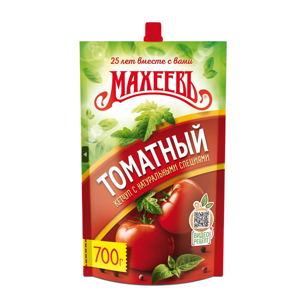 Изображение товара Кетчуп Махеевъ Томатный 700г дой-пак