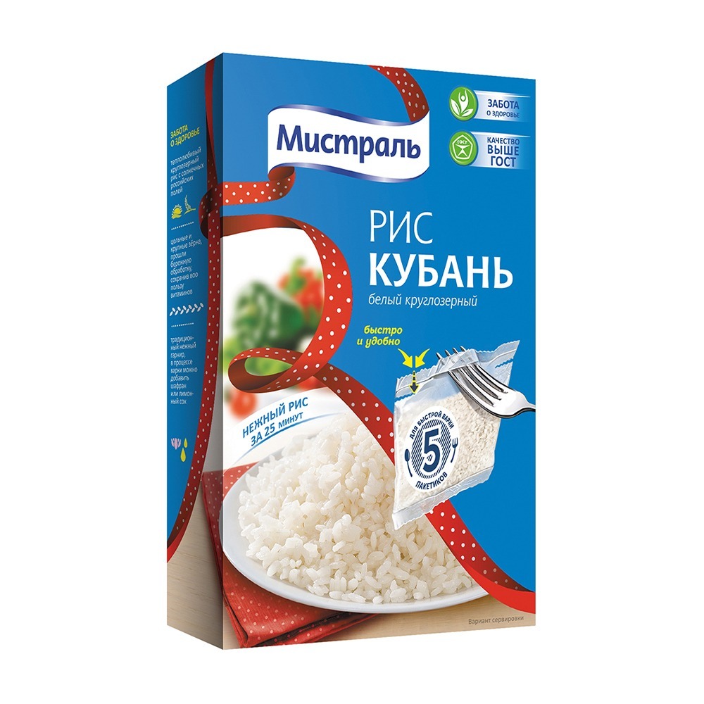 Изображение товара Рис Мистраль Кубань 5*80г