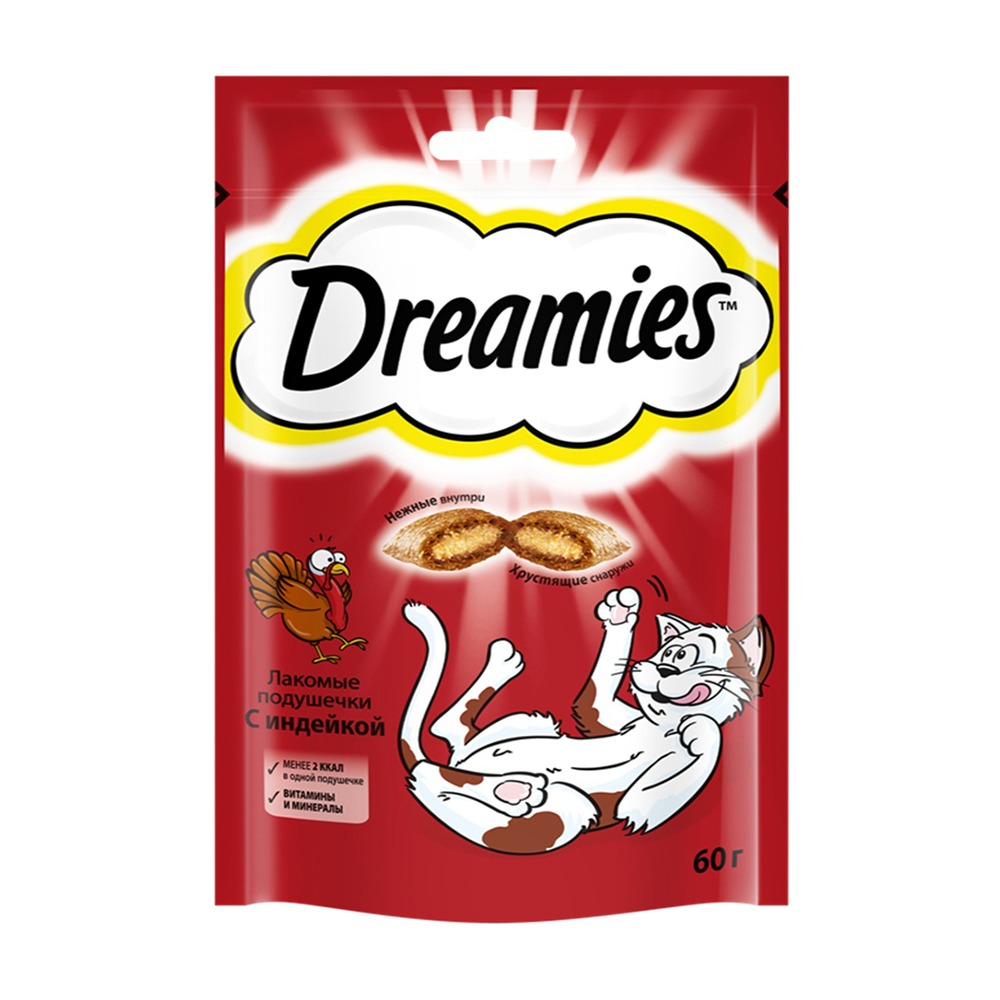Изображение товара Лакомство для Кошек Dreamies с Индейкой 60г