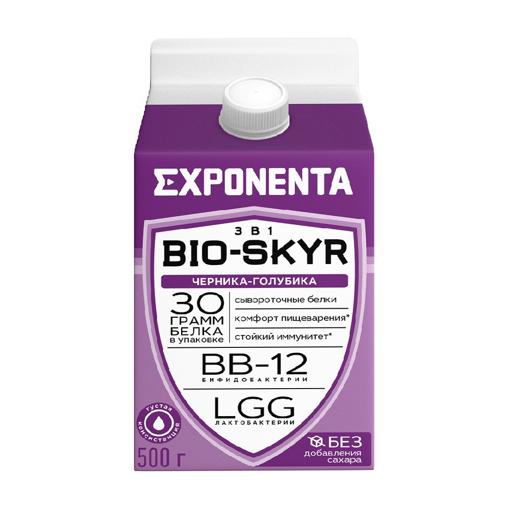 Изображение товара Напиток Exponenta Bio-Skyr Черника Голубика 500г