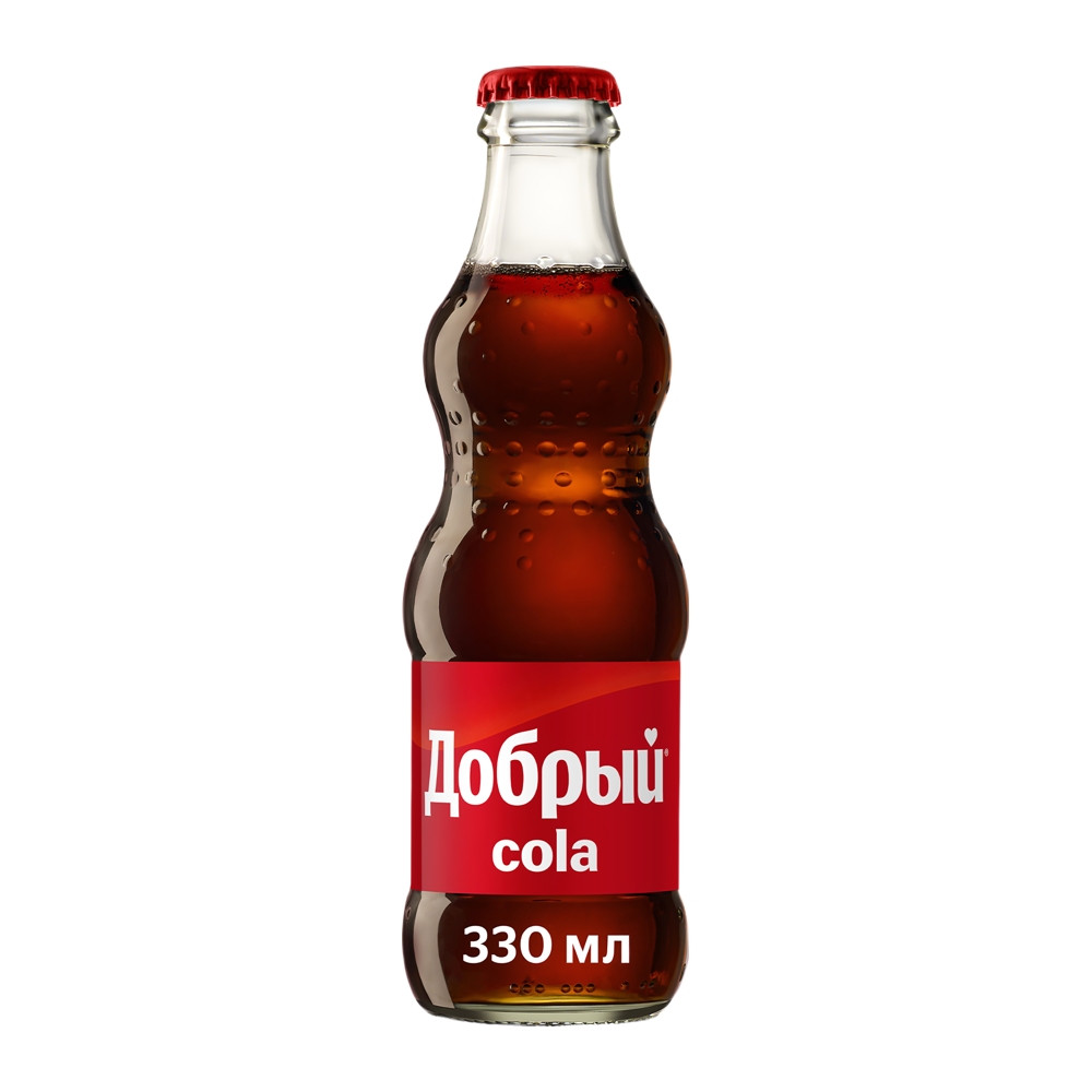 Изображение товара Добрый Cola 0,33 л стекло — освежающая газированная кола