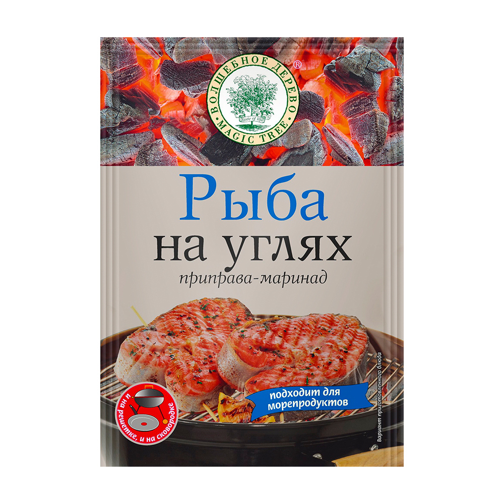 Изображение товара Приправа-Маринад Волшебное Дерево Рыба на Углях 30г