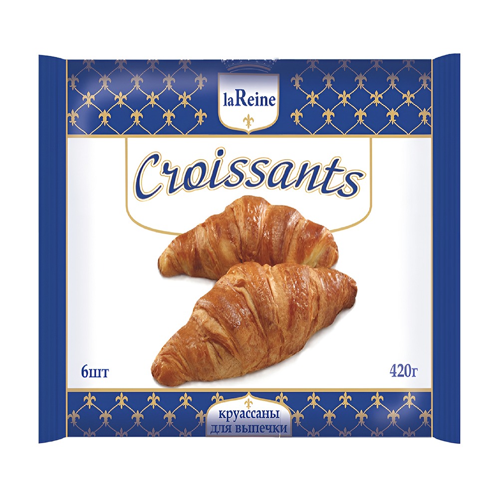Изображение товара Круассаны La Reine для Выпечки без Начинки 6шт 420г