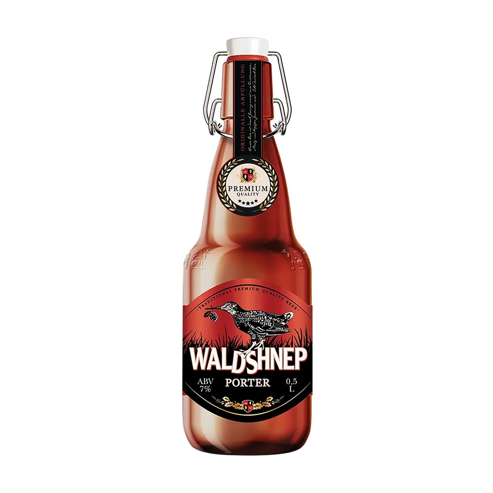 Изображение товара Пиво Вальдшнеп Портер Бюгель Темное 7% 0,5л