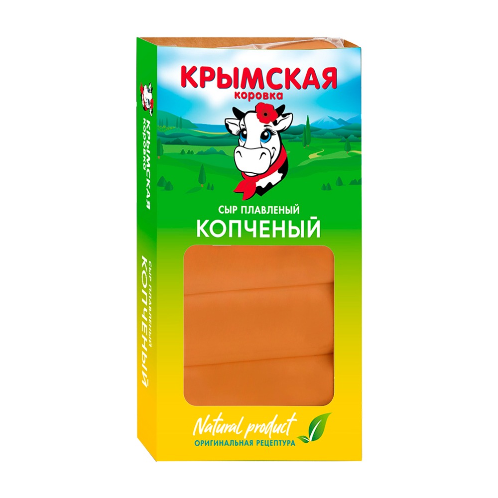 Изображение товара Сыр Плавленый Крымская Коровка Копченый Батончик 40% 140г