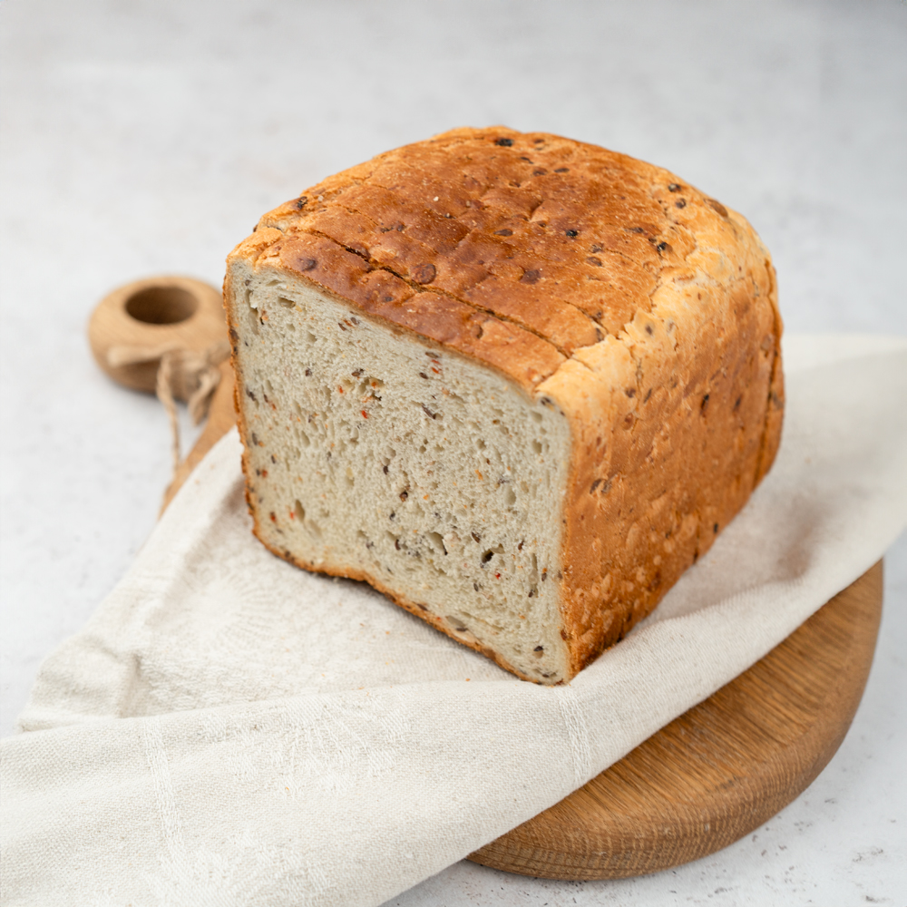 Изображение товара Хлеб Тостовый к Завтраку Зерновой Нарезка 370г