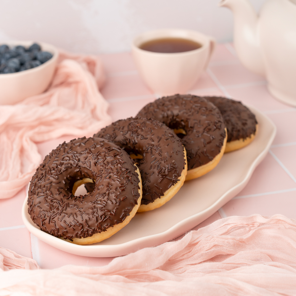 Изображение товара Донат Stokson с Шоколадной Начинкой и Глазурью 69г