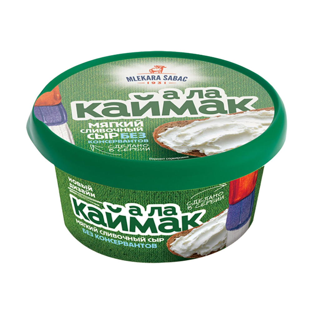 Изображение товара Сыр Мягкий Mlekara Sabac А Ла Каймак 60% 150г