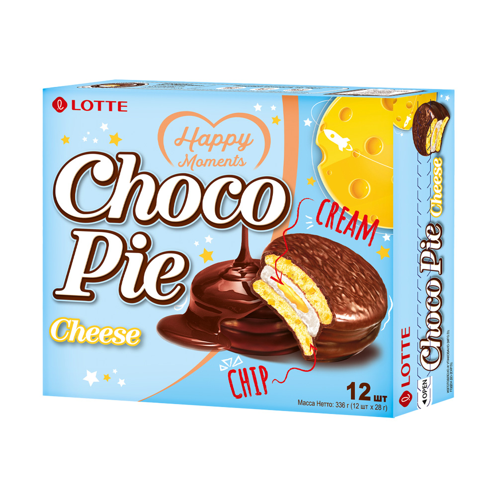 Изображение товара Печенье Lotte Choco Pie Сыр 336г