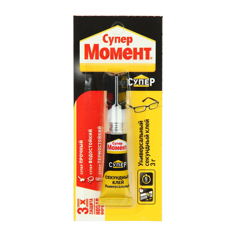 Изображение товара Клей Супер Момент Универсальный Секундный 3г