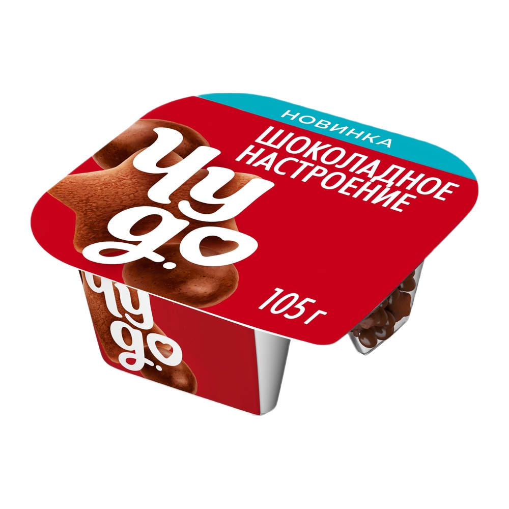 Изображение товара Йогурт Вязкий Чудо Шоколадное Настроение 4% 105г