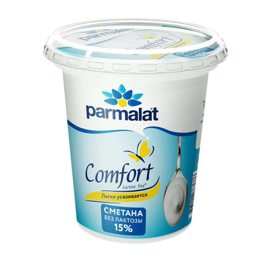 Изображение товара Сметана Parmalat Comfort Безлактозная 15% 300г