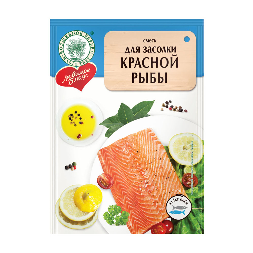 Изображение товара Приправа Волшебное Дерево для Засолки Красной Рыбы 100г