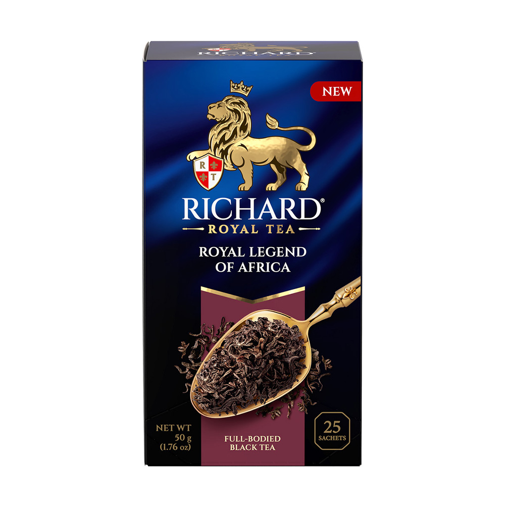 Изображение товара Richard Royal Legend of Africa — чёрный чай в пакетиках, 25 пакетиков