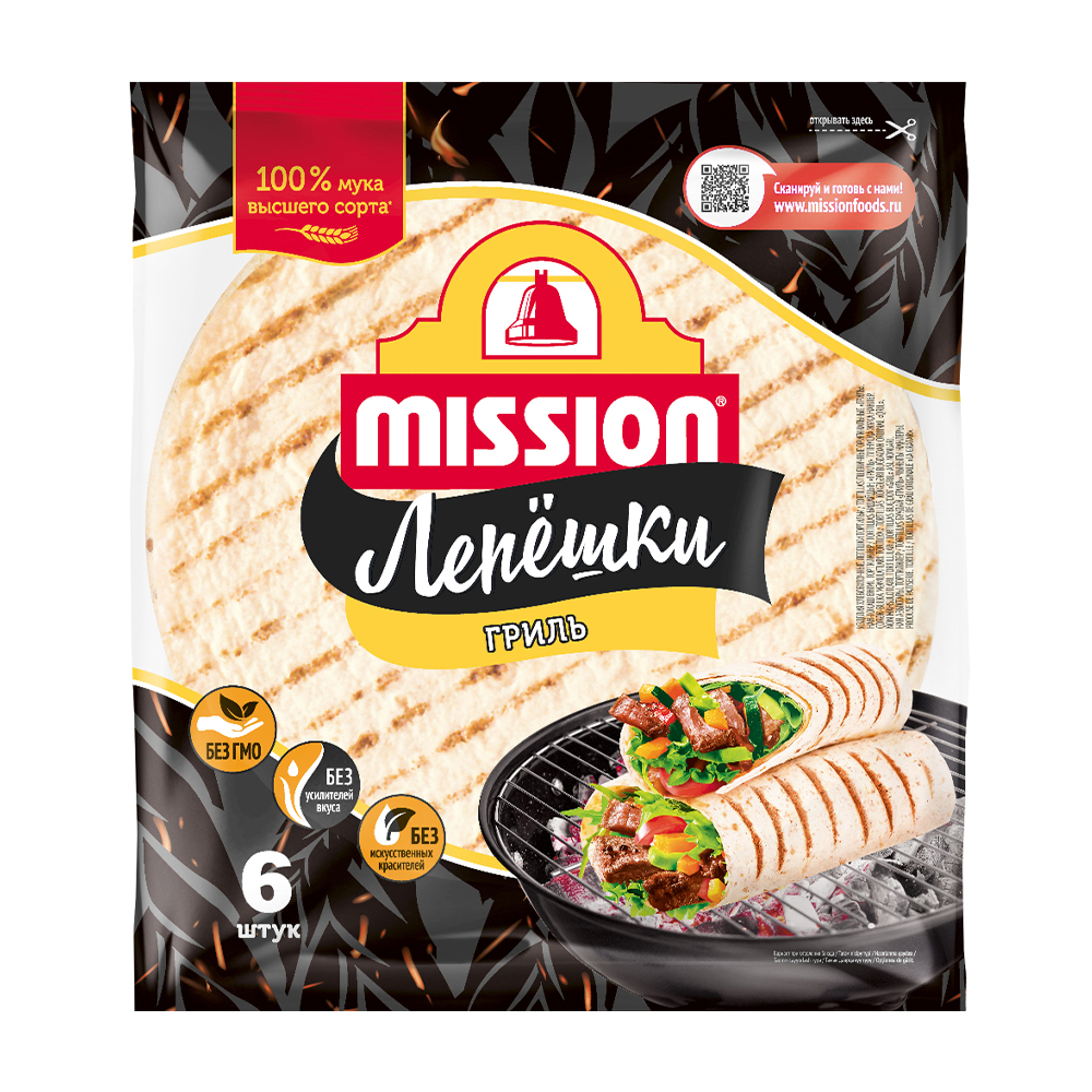 Изображение товара Лепешки Mission Гриль 250г