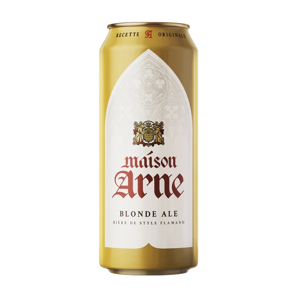 Изображение товара Пиво Maison Arne Блонд Эль Светлое 6,6% 0,43л ж/б