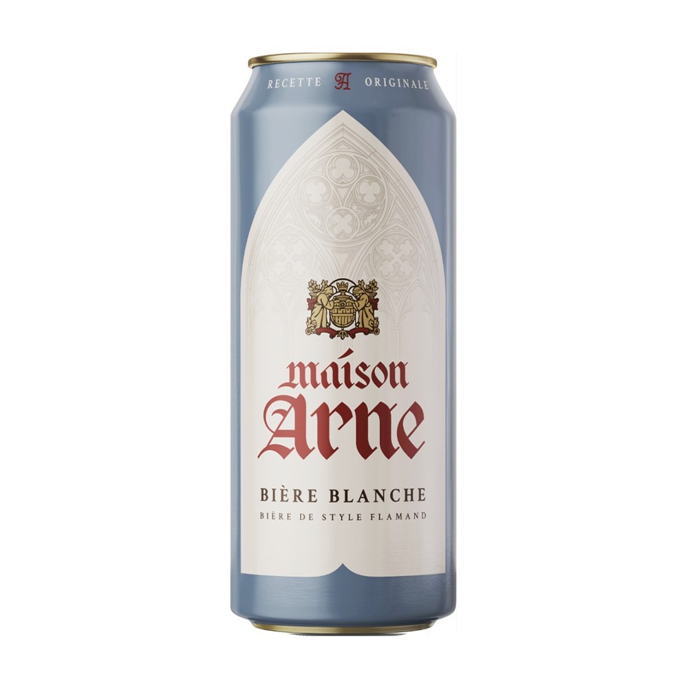 Изображение товара Пивной Напиток Maison Arne Бир Бланш 4,9% 0,43л ж/б