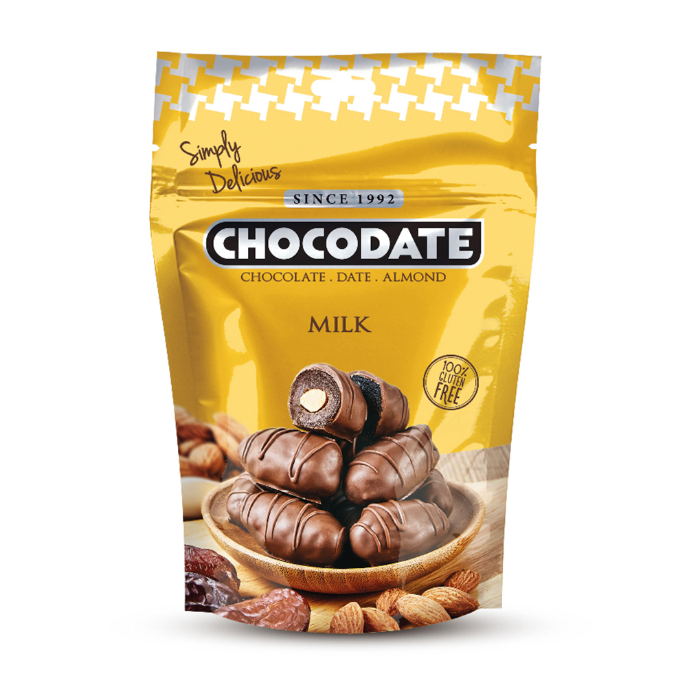 Изображение товара Конфеты Финики Chocodate с Миндалем в Молочном Шоколаде 100г