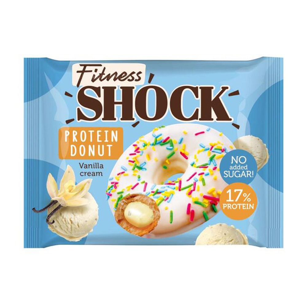 Изображение товара Донат Протеиновый FitnesShock с Ванильной Начинкой 70г