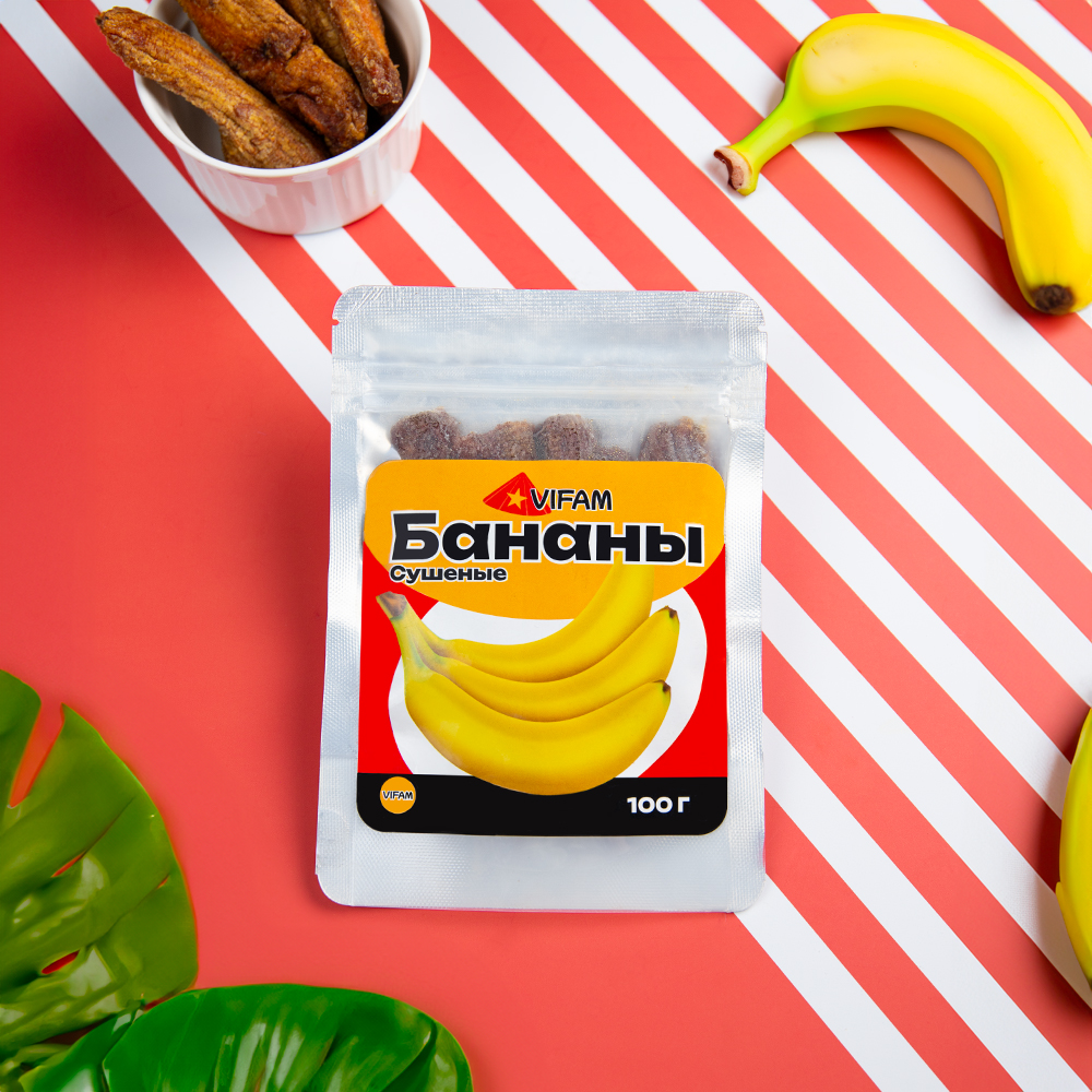 Изображение товара Банан Vifam Сушеный 100г