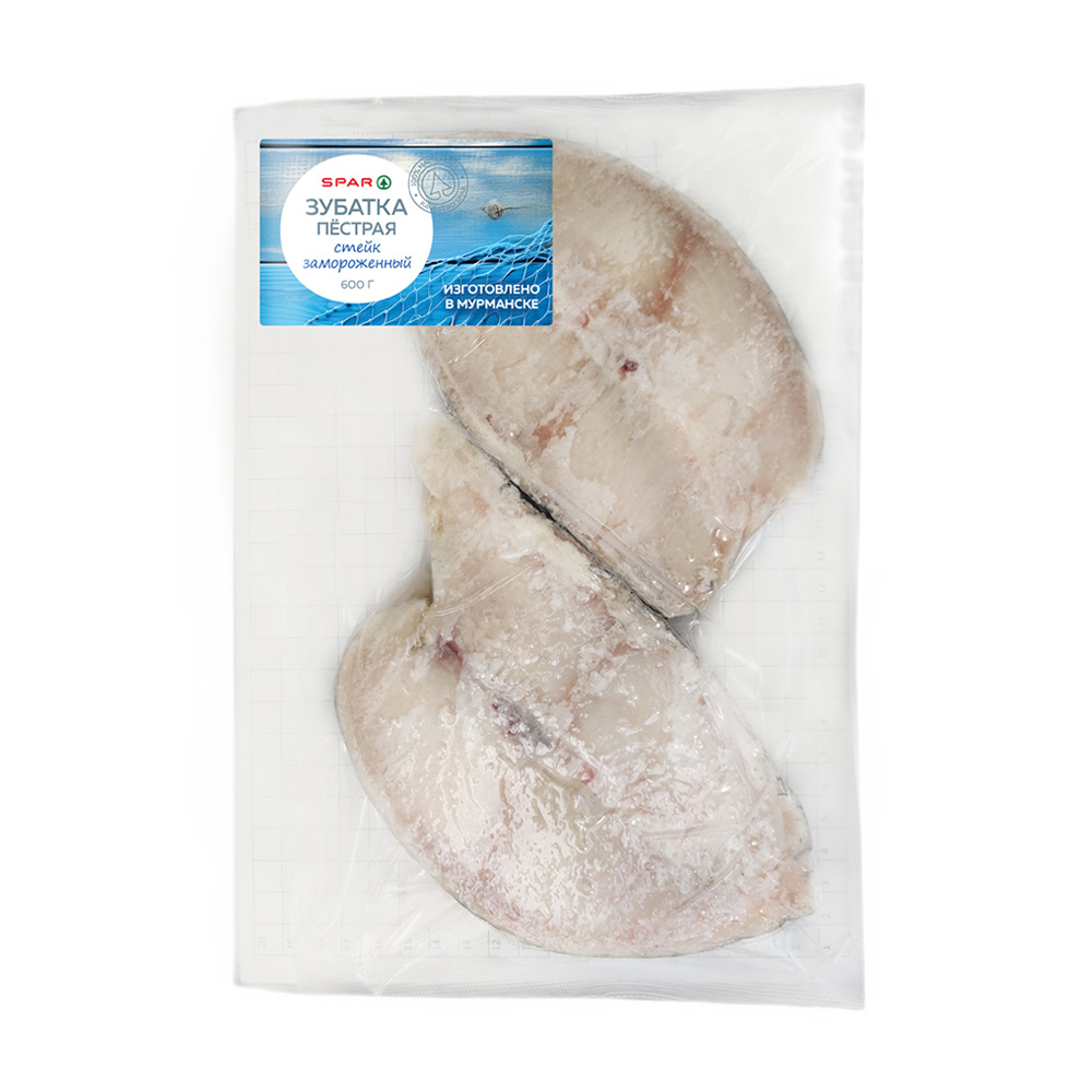 Изображение товара Зубатка Пестрая SPAR Стейк Замороженная 600г
