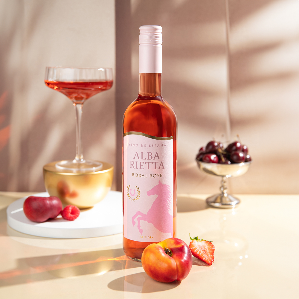 Изображение товара Вино ALBA RIETTA Розовое Полусухое 12,5% 0.75 л