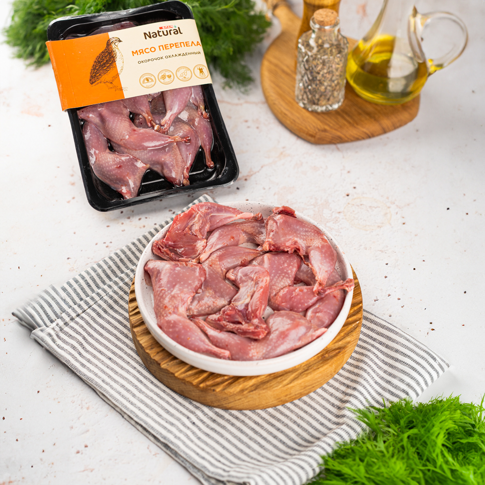 Изображение товара Штучный Перепел SPAR NATURAL Окорочка охлаждённые 0.22 кг