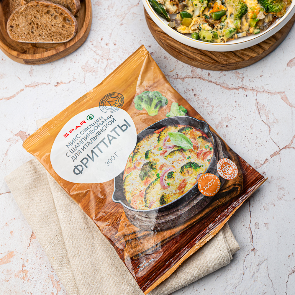 Изображение товара Микс Овощей SPAR с Шампиньонами для Фриттаты 300г