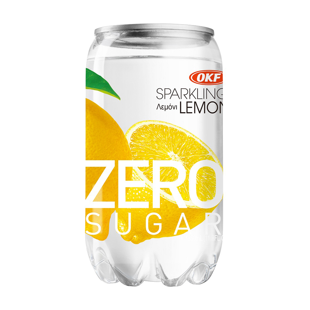 Изображение товара Напиток Газированный Okf со Вкусом Лимона без Сахара 0,35л