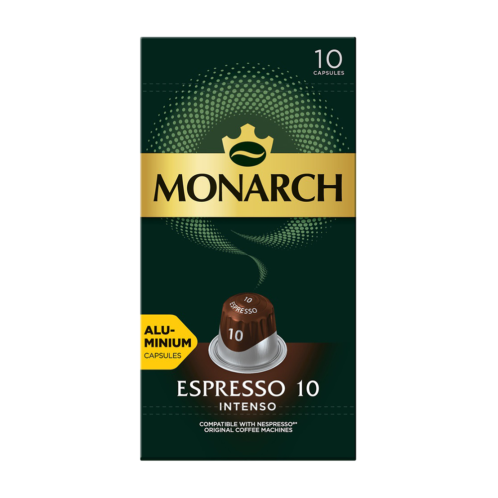 Изображение товара Кофе Молотый Monarch Espresso Intenso 10 Капсул