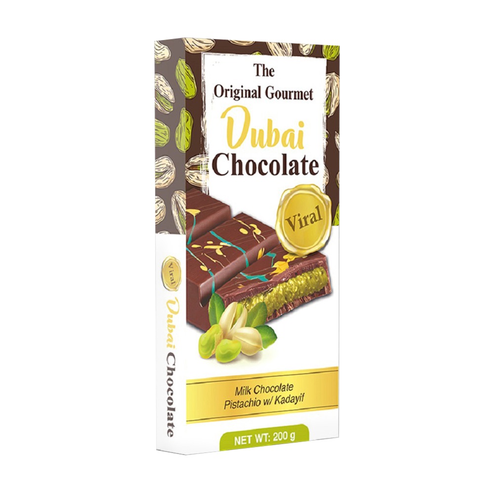 Изображение товара Шоколад Original Gourmet Молочный Дубайский Фисташка 200г