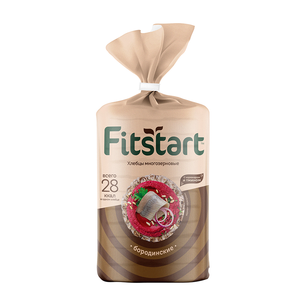 Изображение товара Fitstart Многозерновые Бородинские хлебцы 90 г
