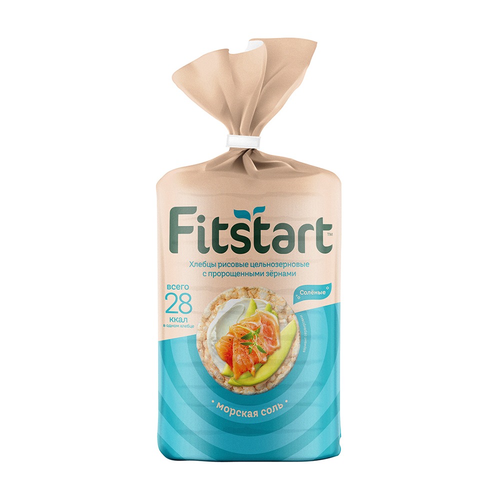 Изображение товара Хлебцы Fitstart Рисовые Морская Соль 90г